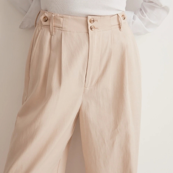 Madewell The Petite Harlow Wide-Leg Pant in Harvest Moon size 8P NWT NH266 - Picture 4 of 13